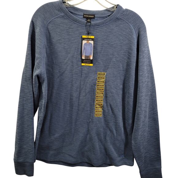 Banana Republic Men's Blue Sweater NWT Size M 92423-0444 - Picture 2 of 6